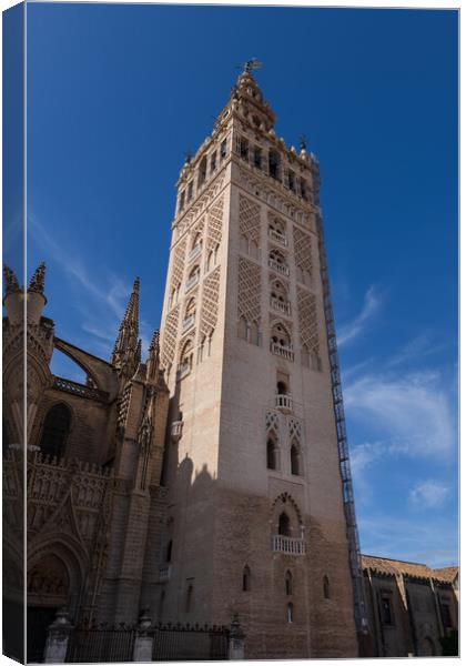 La Giralda Tower Of Seville Cathedral Canvas Print by Artur Bogacki