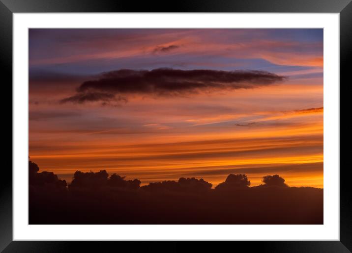 Sky At Sunset Cloudscape Backround Framed Mounted Print by Artur Bogacki