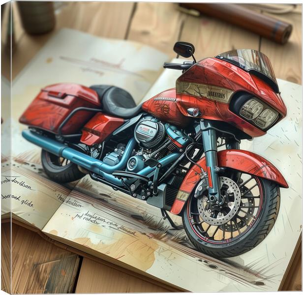 Harley-Davidson CVO Road Glide Canvas Print by T2 