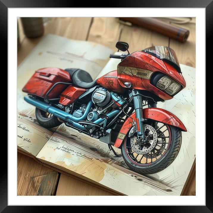 Harley-Davidson CVO Road Glide Framed Mounted Print by T2 