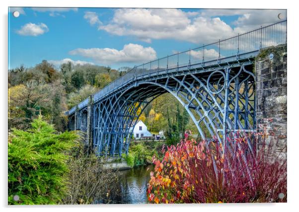 Ironbridge Shropshire  Acrylic by simon alun hark
