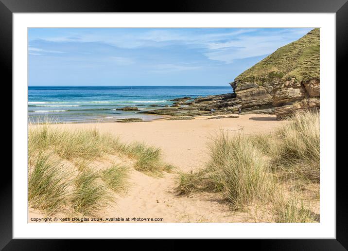 Strathy Bay, Sutherland, Scotland Framed Mounted Print by Keith Douglas