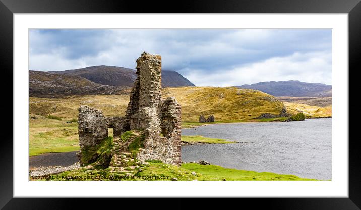 Ardvreck Castle, Assynt, Sutherland, Scotland Framed Mounted Print by Keith Douglas