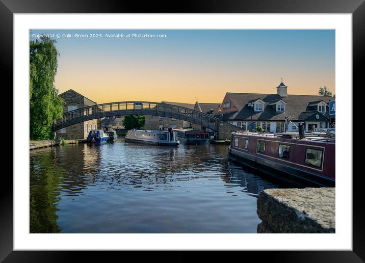 Huddersfield Broad Canal At Aspley Marina Framed Mounted Print by Colin Green