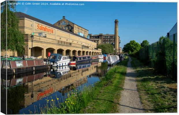 Huddersfield Broad Canal Canvas Print by Colin Green