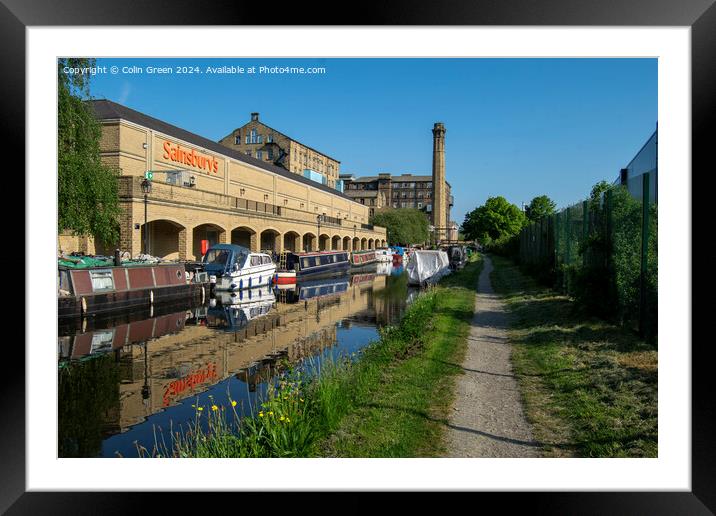 Huddersfield Broad Canal Framed Mounted Print by Colin Green