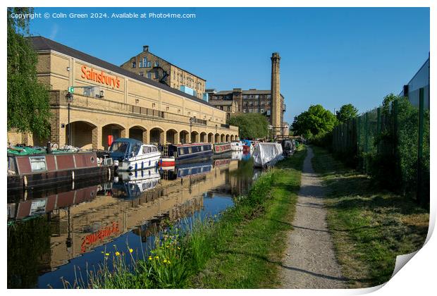 Huddersfield Broad Canal Print by Colin Green