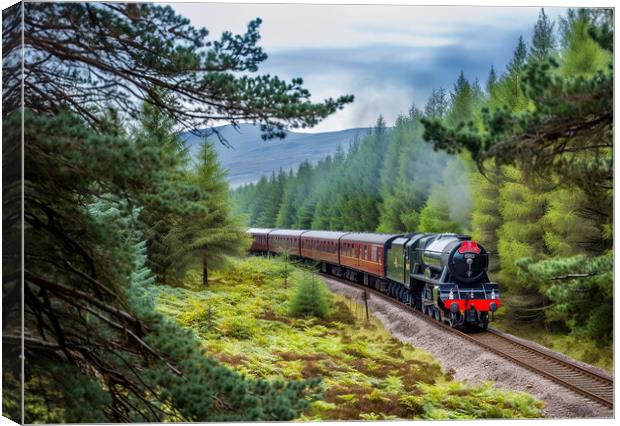 Flying Scotsman Steam Train Canvas Print by Picture Wizard