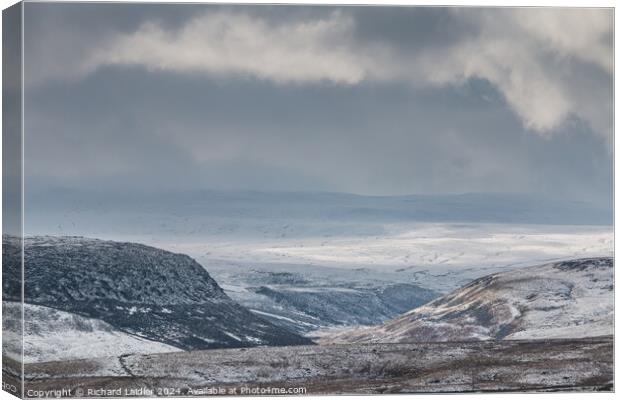 A Wintry Mickle Fell Canvas Print by Richard Laidler