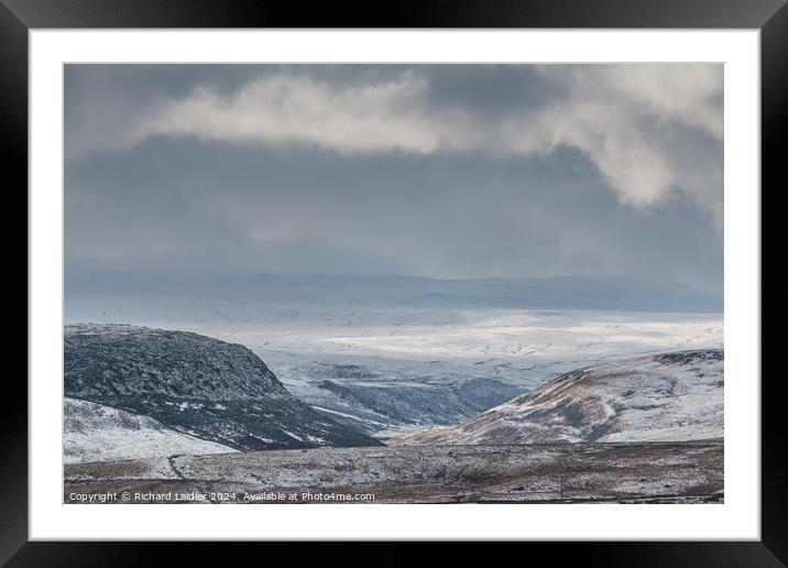 A Wintry Mickle Fell Framed Mounted Print by Richard Laidler