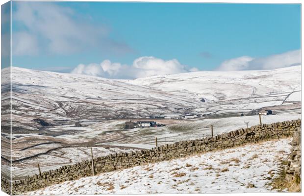 A Wintry Harwood, Upper Teesdale Canvas Print by Richard Laidler