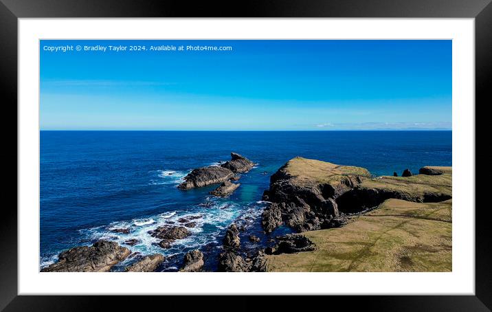 Dun Eistean, Isle of Lewis, Scotland Framed Mounted Print by Bradley Taylor