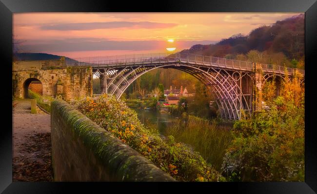 Sunrise over the Bridge  Framed Print by simon alun hark
