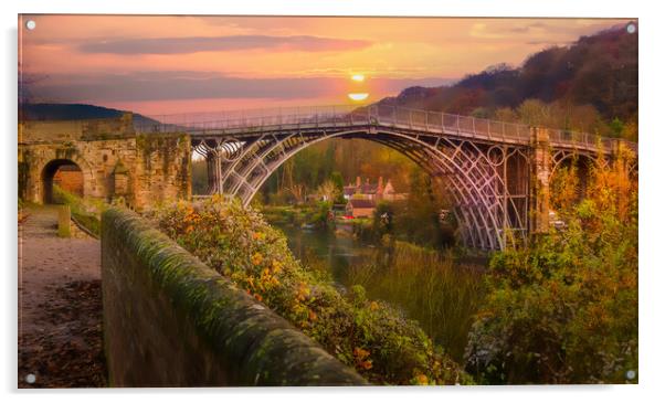Sunrise over the Bridge  Acrylic by simon alun hark