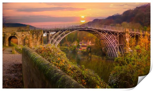 Sunrise over the Bridge  Print by simon alun hark