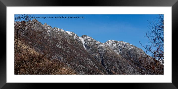 Climbers Challenge Framed Mounted Print by John Hastings