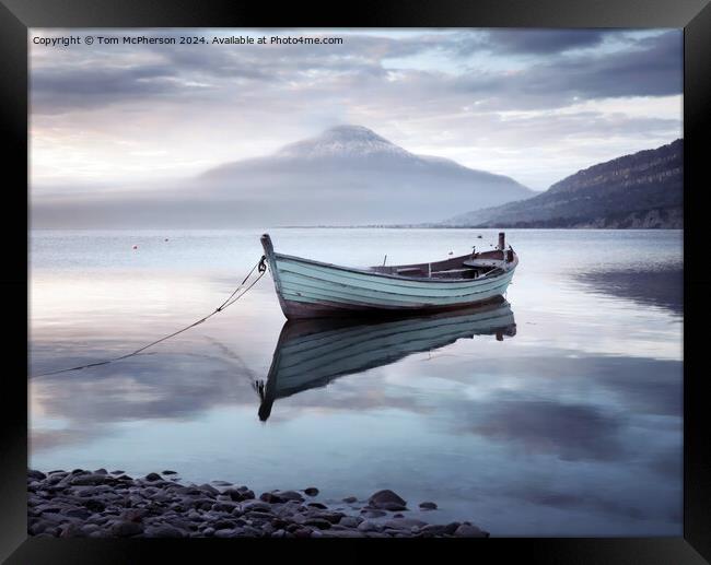 The Lone Boat Framed Print by Tom McPherson