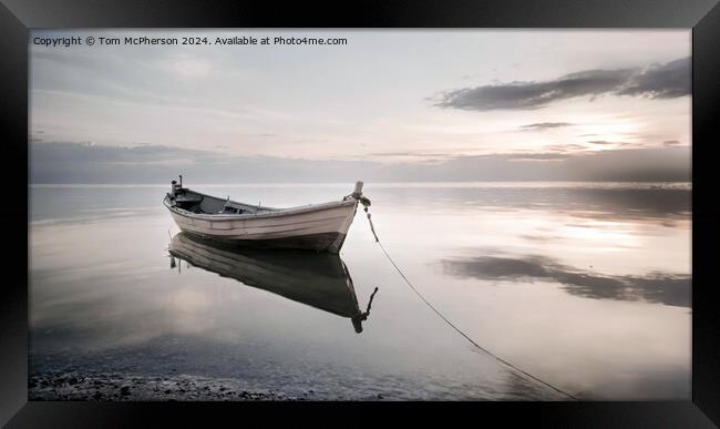 The Lone Boat Framed Print by Tom McPherson