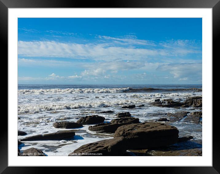 Dunraven Bay Framed Mounted Print by Jane Metters