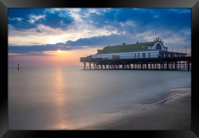 Cleethorpes Pier Sunrise Framed Print by Steve Smith