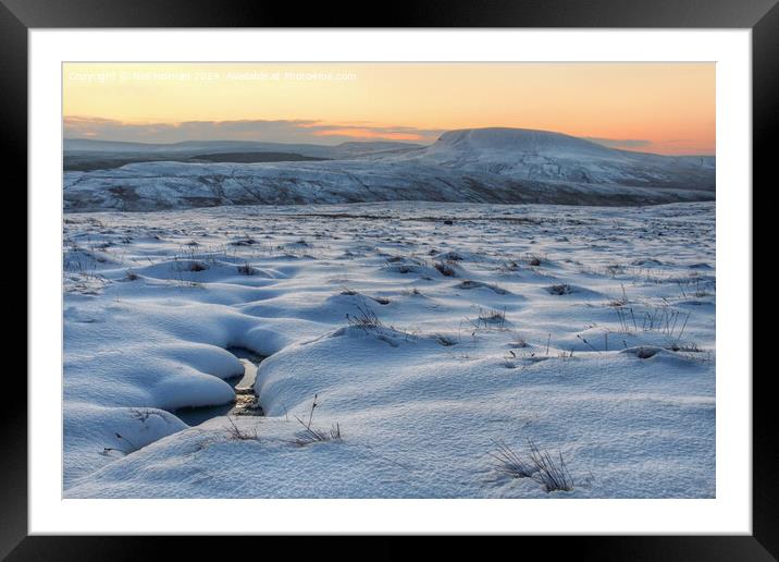 Sunrise over Fan Gyhirych, Brecon Beacons Framed Mounted Print by Neil Holman