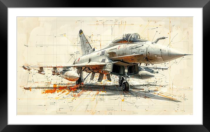 Eurofighter Typhoon Framed Mounted Print by Airborne Images