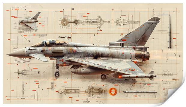 Eurofighter Typhoon Print by Airborne Images