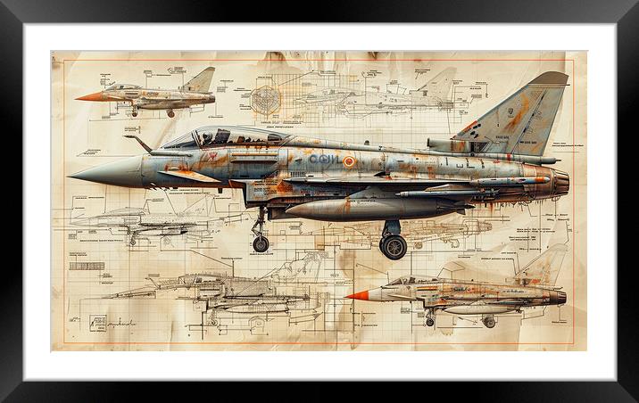 Eurofighter Typhoon Framed Mounted Print by Airborne Images