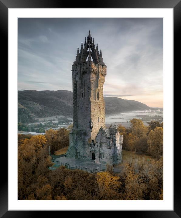 Stirling Wallace Monument Framed Mounted Print by Anthony McGeever