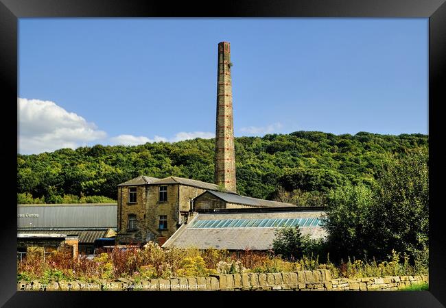 Bent Ley Mill Meltham  Framed Print by Diana Mower
