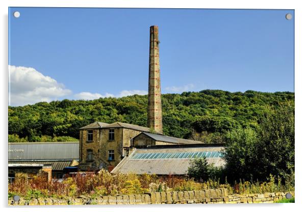 Bent Ley Mill Meltham  Acrylic by Diana Mower