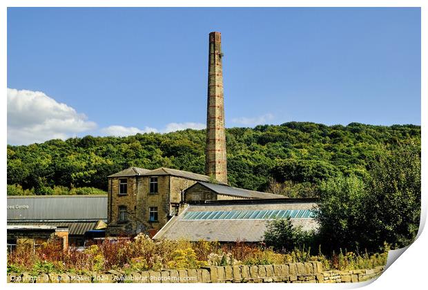 Bent Ley Mill Meltham  Print by Diana Mower