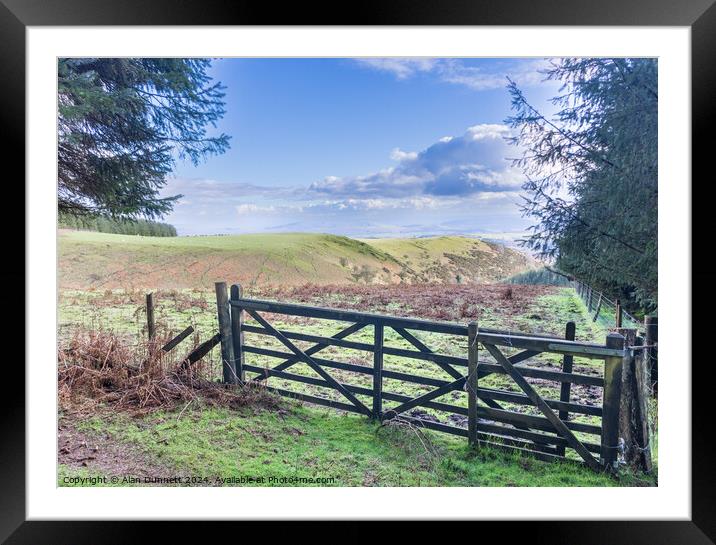 Gate to the valley- Framed Mounted Print by Alan Dunnett
