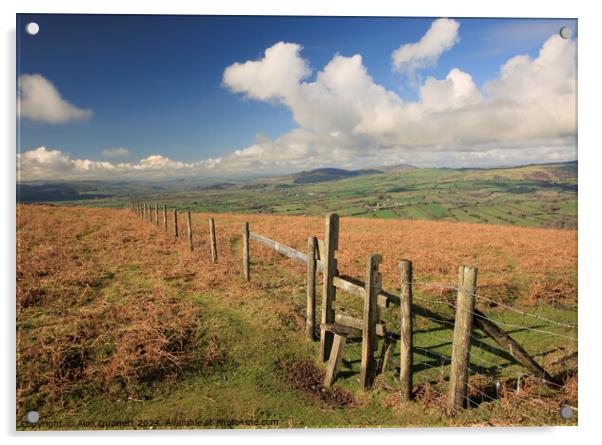 Shropshire Hills Acrylic by Alan Dunnett