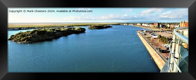 Southport Marine Lake Framed Print by Mark Chesters