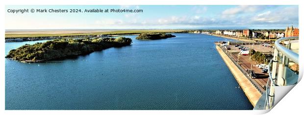 Southport Marine Lake Print by Mark Chesters