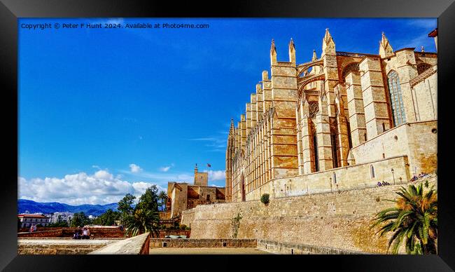 The Stunning Palma Cathedral Mallorca Framed Print by Peter F Hunt