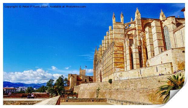 The Stunning Palma Cathedral Mallorca Print by Peter F Hunt