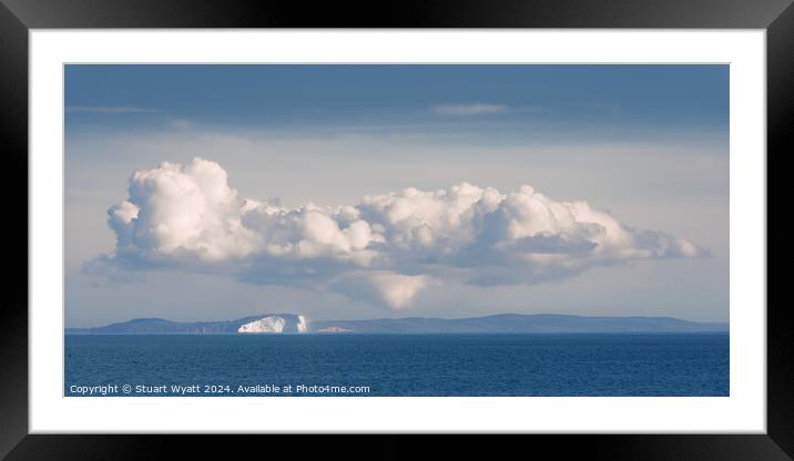 Lenticular Cloud over the Isle of Wight Framed Mounted Print by Stuart Wyatt
