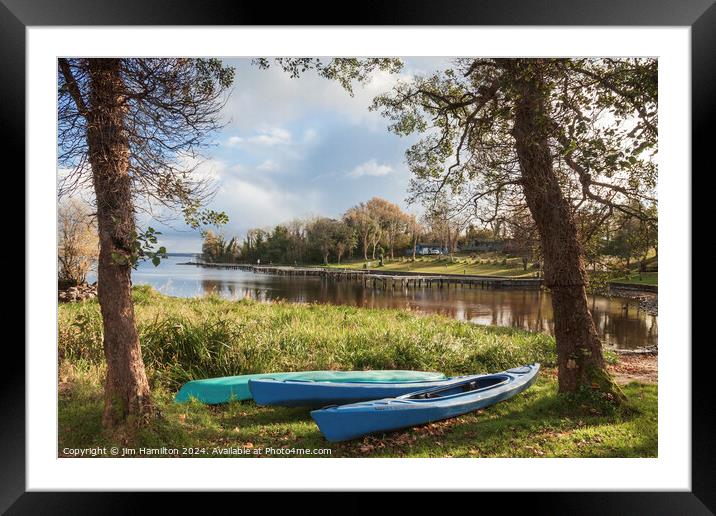 Lustybeg Island, Fermanagh Northern Ireland Framed Mounted Print by jim Hamilton