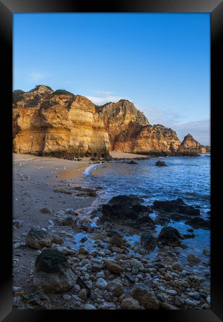 Algarve Coast From Camilo Beach In Portugal Framed Print by Artur Bogacki