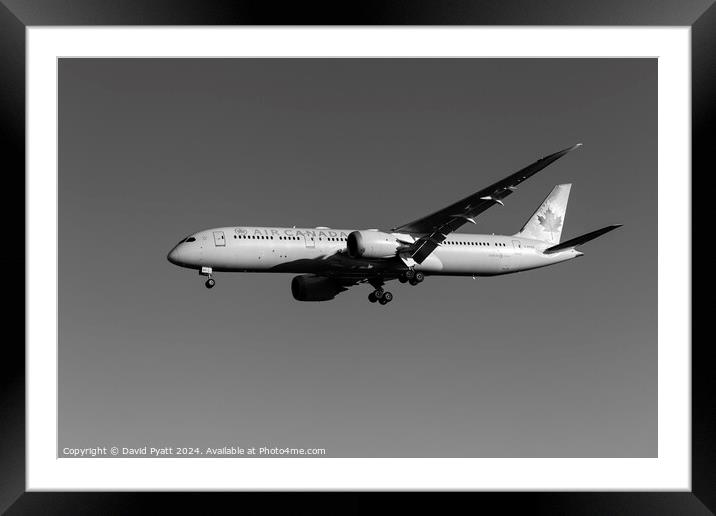 Air Canada Boeing 787-9   Framed Mounted Print by David Pyatt
