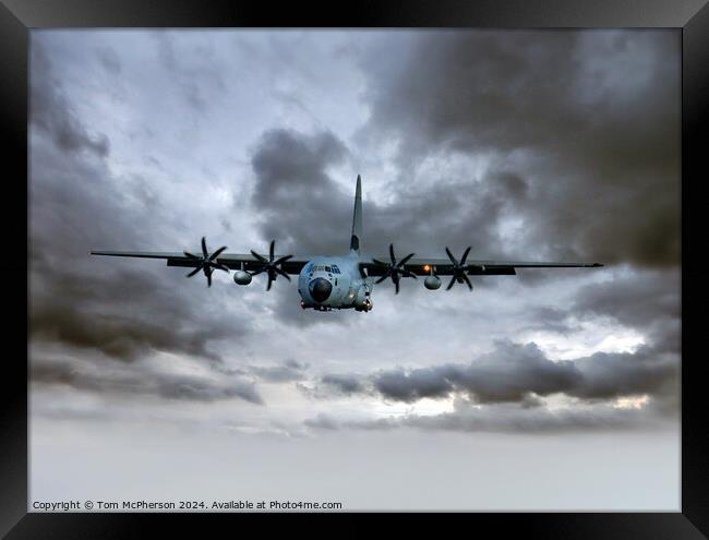Lockheed C-130 Hercules Framed Print by Tom McPherson