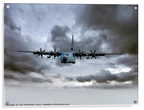 Lockheed C-130 Hercules Acrylic by Tom McPherson