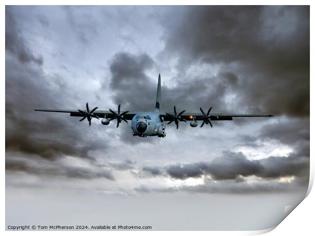 Lockheed C-130 Hercules Print by Tom McPherson