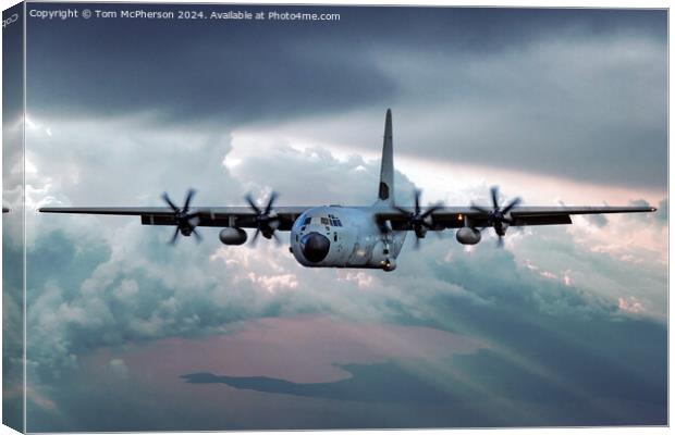 Lockheed C-130 Hercules Canvas Print by Tom McPherson