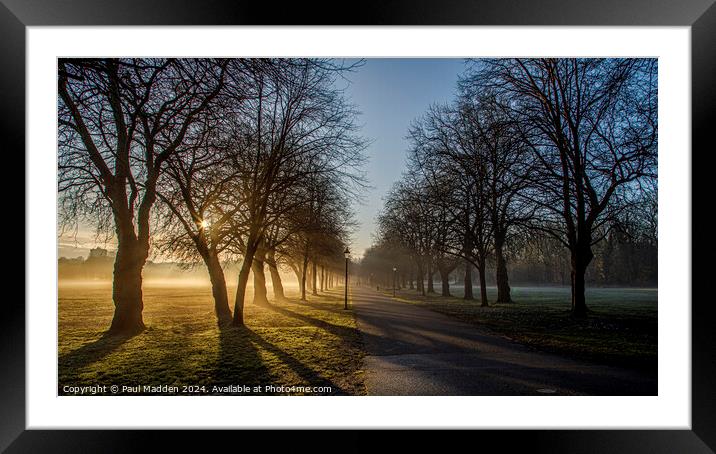 Sefton Park Sunrise Framed Mounted Print by Paul Madden
