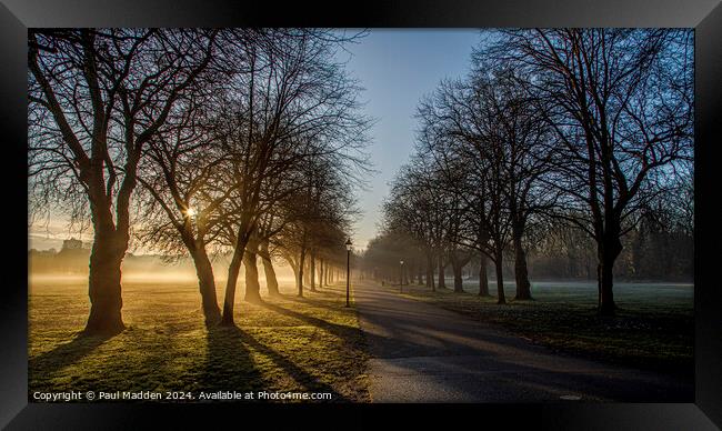 Sefton Park Sunrise Framed Print by Paul Madden
