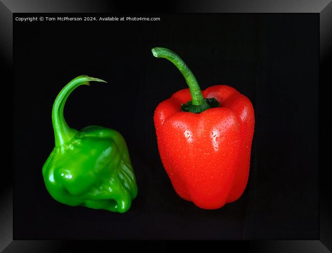 Peppers Framed Print by Tom McPherson