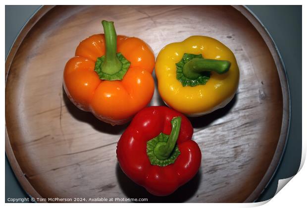 3 Peppers Print by Tom McPherson